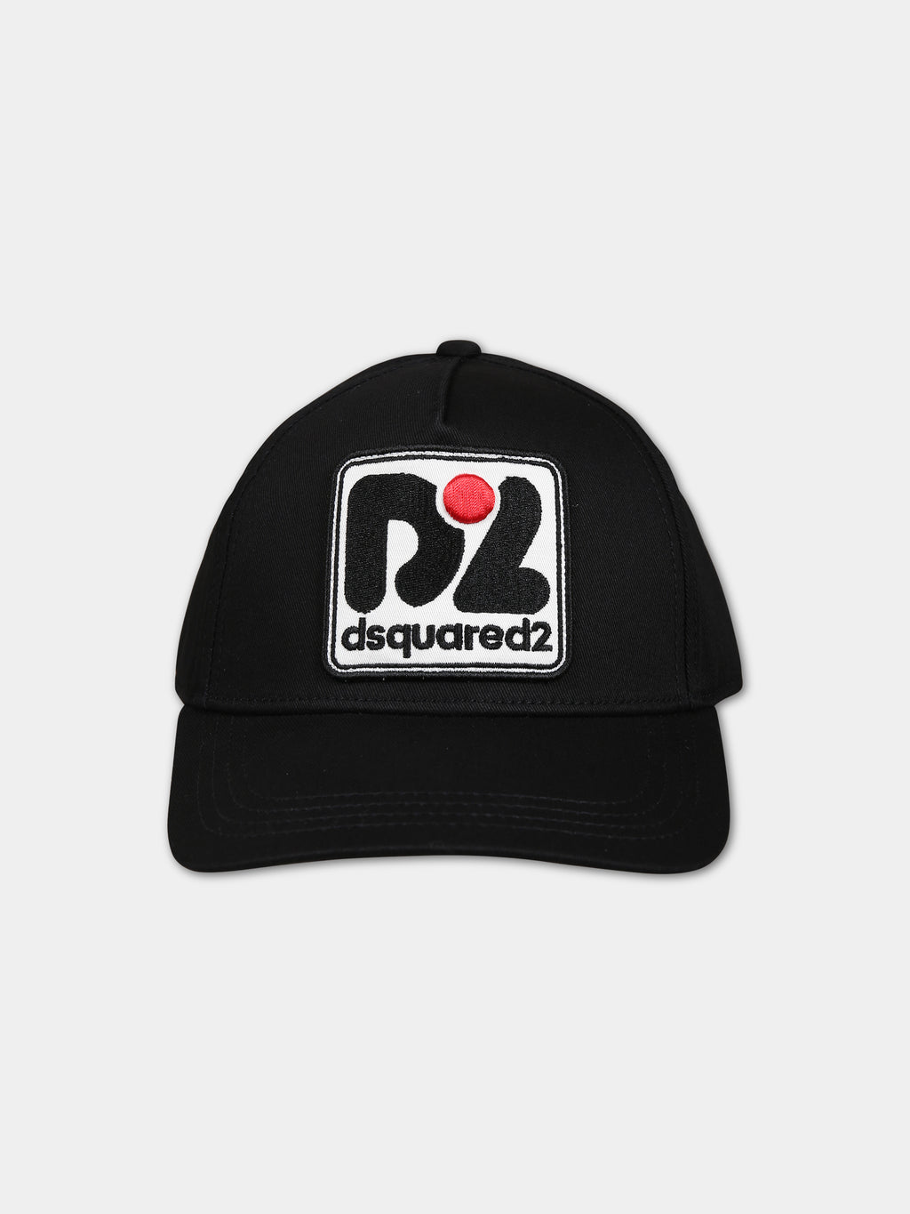 Cappello nero per bambino con logo